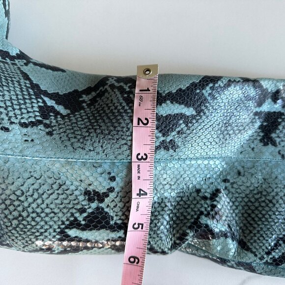 Paris Texas Blue Snakeskin Heeled Boots - Picture 16 of 16